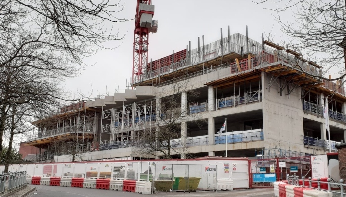 Construction of the Shakespeare North Playhouse (feb 2021) - pic courtesy of Knowsley Council