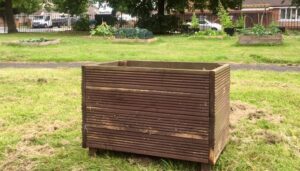 High raised beds - picture courtesy of Croxteth Community Garden's facebook