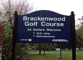 Sign of Brackenwood Golf Course
