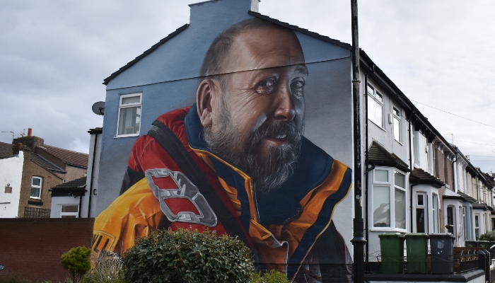 RNLI Mural in New Brighton