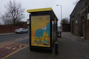 bus stop in Lodge Lane