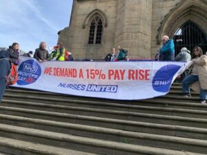 Nurses United demand 15% pay rise