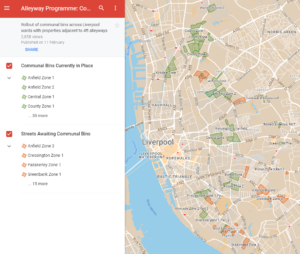 Google map image of liverpool alleyways repair