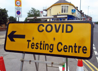 Covid Testing Centre Sign