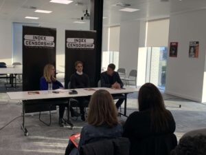 Speakers at the LJMU roundtable on football and censorship