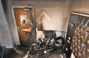 Electric bike fire - Merseyside Fire & Rescue Service