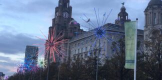 Royal Liver Building during the River of Light