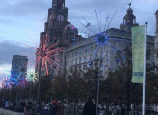 Royal Liver Building during the River of Light