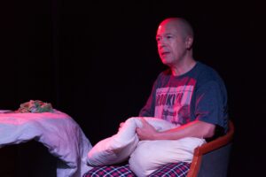 Paul Taylor performing Pillow Talk written by Ste Mc. Photography by Anthony McAloon