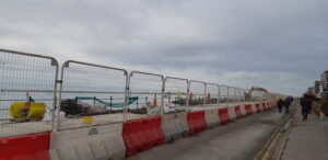 construction of west kirby flood wall