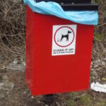 Dog poo bin