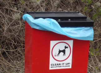 Dog poo bin