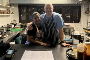 Davina's Mauritian kitchen team