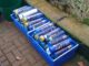 NOS canisters outside Kate Sheldon's house (Image Zoe Hamilton)