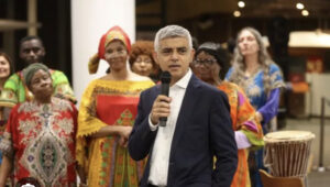 Sadiq Khan at the London Exhibiton - credit Mirror Newspaper