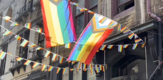 Stanley Street pride flags by Cassie Ward