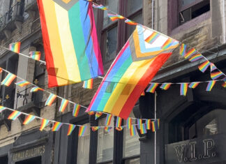 Stanley Street pride flags by Cassie Ward