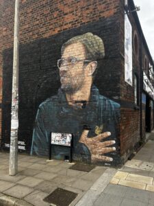 Mural of Liverpool Manager, Jurgen Klopp