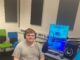 Radio studio with presenter George Morris (c) MerseyNewsLive