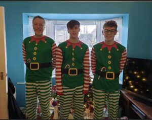 (c) elf Christmas jumpers by Nichola Lacey