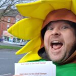 Bobby from Sunflowers who is taking part in charity cycle from Liverpool to Chester