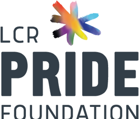 LCR Pride Foundation logo. Photo credit Lewis Jennings at LCR Pride Foundation