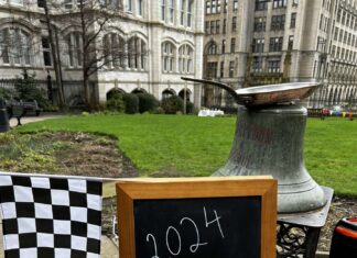 2024 Pancake Day Race sign. Photo (c) James Hirst