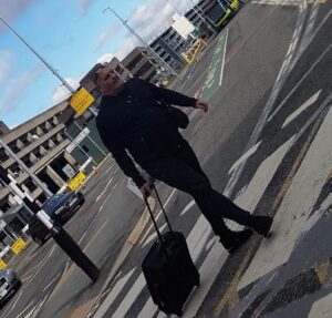 Stephen Earle at Manchester Airport