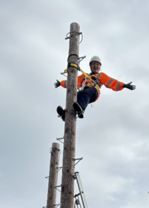 Openreach-engineer-Staci celebrates becoming a Girls Network mentor in Merseyside