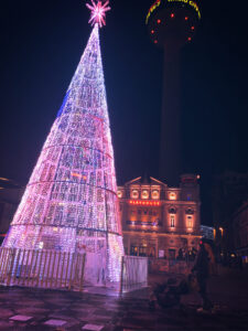 Christmas tree in Liverpool One