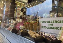 Food stalls at Liverpool Christmas maket