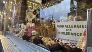 Food stalls at Liverpool Christmas maket