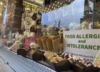 Food stalls at Liverpool Christmas maket