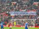 Rival fans unite to protest at rising ticket prices at Anfield and Old Trafford Ticket price protest (c) WeAre1894 via X