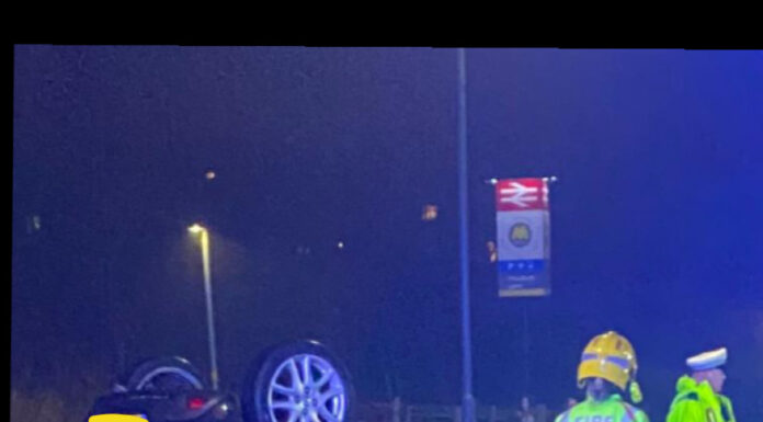 Car crash in Kirkby (c) Romanie Smith