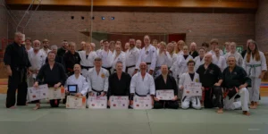 Liverpool Ju-Jitsu legend, Sue King, teaching in her school in Norris Green.