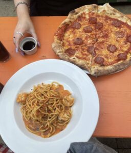 Buyers Club King Prawn Spaghetti and Pepperoni Pizza