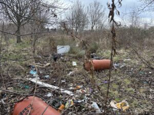 Housing development site.