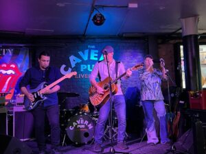 Desmond Vega (left), Tony Saint Tone (middle), Janie Boisclair (right). The Saint Tone Trio. (c) Heidi Hardman-Welsh