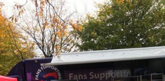 Fans supporting foodbanks
