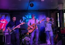 Desmond Vega (left), Tony Saint Tone (middle), Janie Boisclair (right). The Saint Tone Trio. (c) Heidi Hardman-Welsh