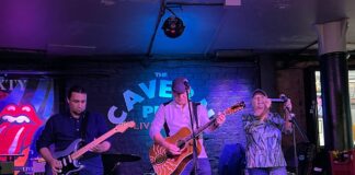 Desmond Vega (left), Tony Saint Tone (middle), Janie Boisclair (right). The Saint Tone Trio. (c) Heidi Hardman-Welsh