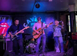 Desmond Vega (left), Tony Saint Tone (middle), Janie Boisclair (right). The Saint Tone Trio. (c) Heidi Hardman-Welsh