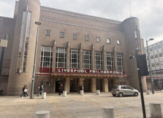 Photo of the outside of the Philharmonic