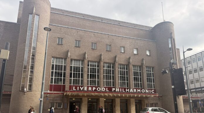Photo of the outside of the Philharmonic