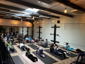 A photo of one of Awake's open day sessions.