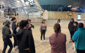 Image of Girls on the Go evening run club on Liverpool Docks (c) Megan Wells