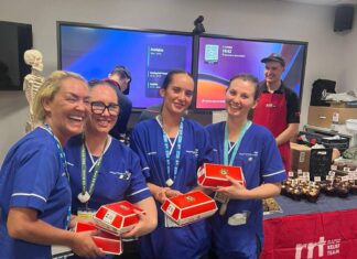 A picture of Liverpool Royal A and E staff enjoying a break