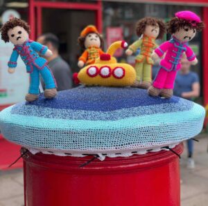 Crocheted Beatles. Photo (C) Leanne Jones