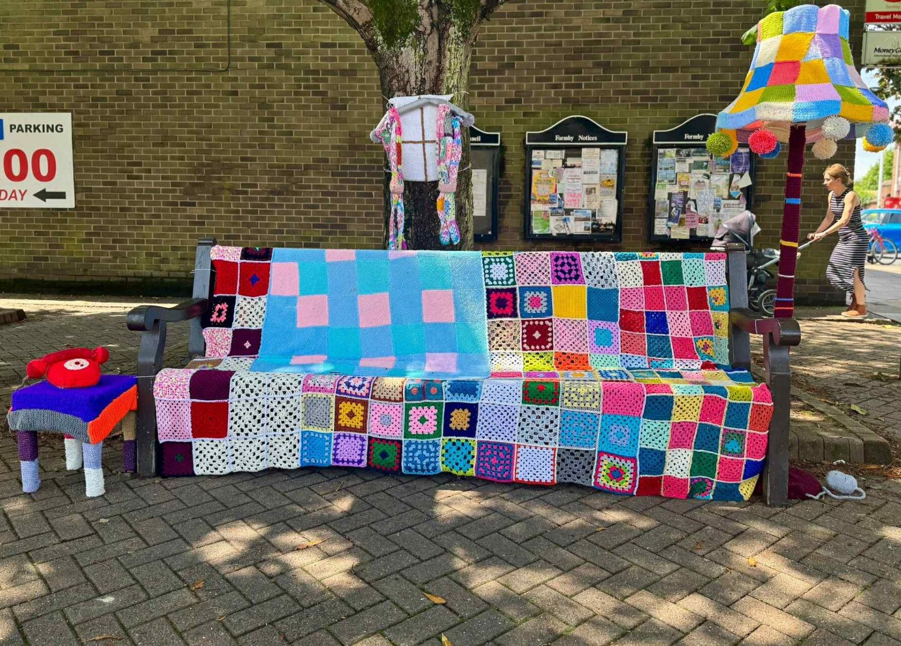 Formby Yarn Bombers stitch together community spirit with festive trail - MerseyNewsLive